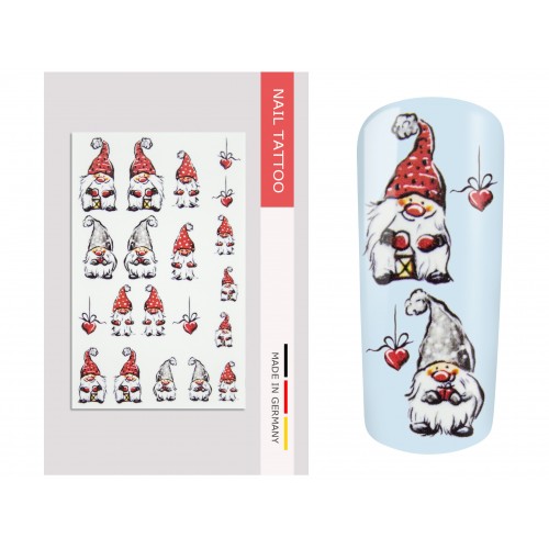 Nail Art Tattoo Christmas Imp